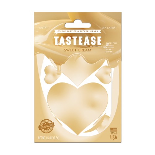 Tastease Edible Pasties Sweet Cream O/S