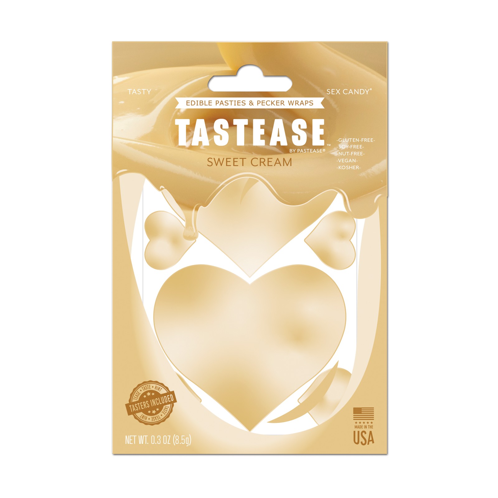 Tastease Edible Pasties Sweet Cream O/S