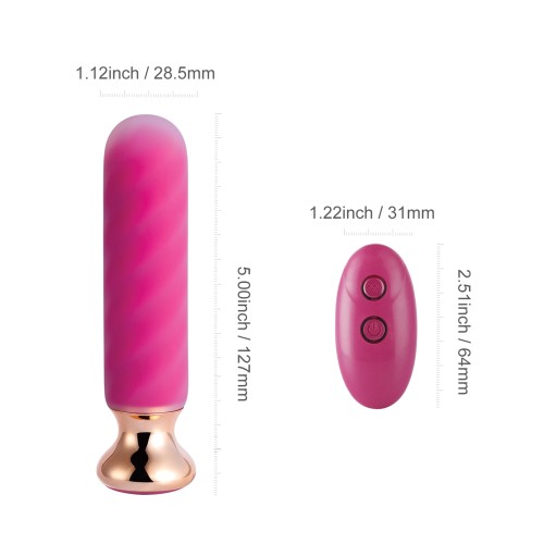 Rose Twister Vibrating Anal Plug con Control Remoto