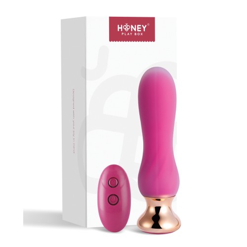 Plug Anal Vibrante Curvado con Control Remoto Pink Holic