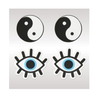 Peekaboos Yin & Yang Pasties 2 Pairs