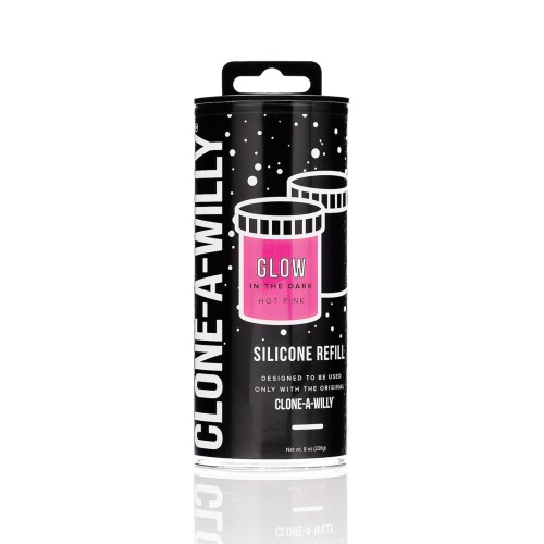 Clone-A-Willy Glow in the Dark Refill - Hot Pink