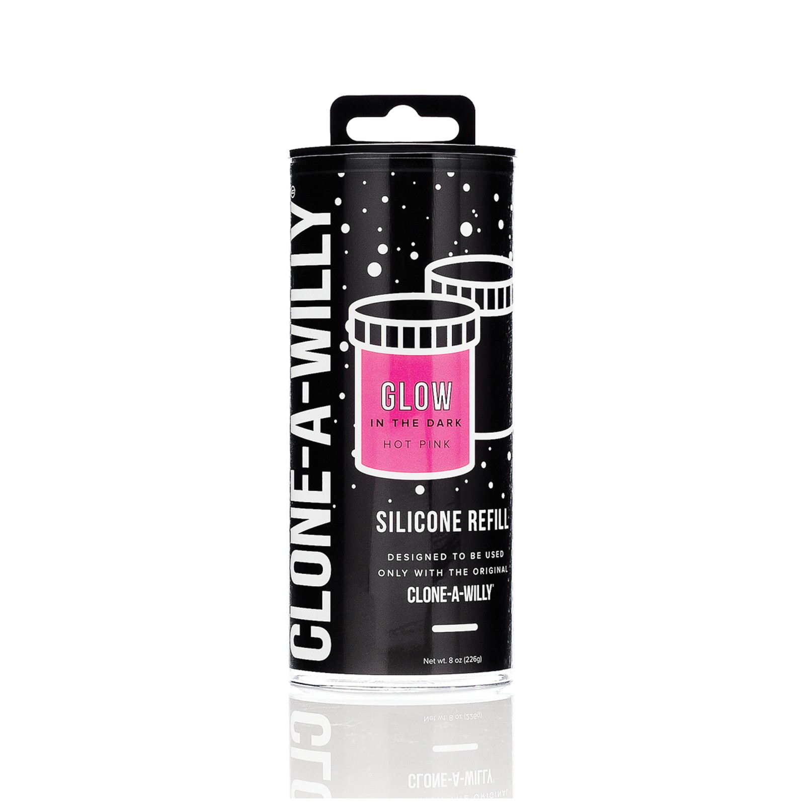 Clone-A-Willy Glow in the Dark Refill - Hot Pink