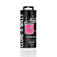 Clone-A-Willy Glow in the Dark Refill - Hot Pink