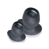 Oxballs Morphhole 2 Gaper Plug Large - Black Ice