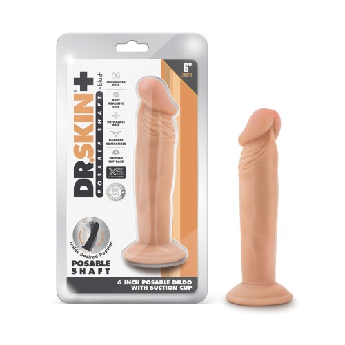 Dildo Posable Dr. Skin Plus 6 Pulgadas Vainilla