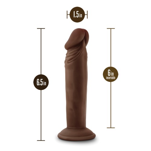 Dildo Posable Blush Dr. Skin Plus de 6 Pulgadas Chocolate