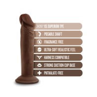 Dildo Posable Blush Dr. Skin Plus de 6 Pulgadas Chocolate