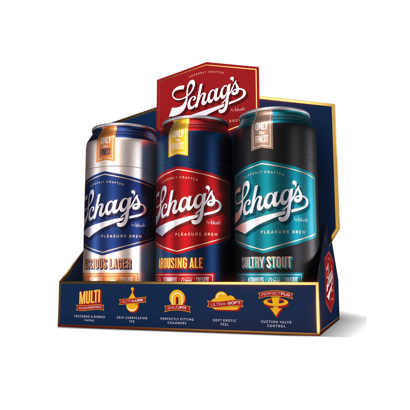 Stroker Beer Can de Blush Schag para Placer Único