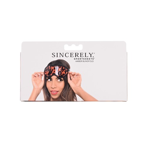 Sincerely Amber Satin Blindfold