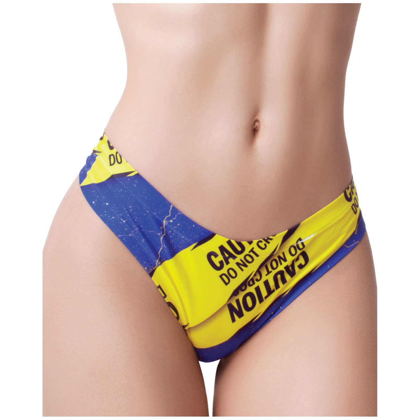 Mememe Urban Geeks Caution Printed Thong Small