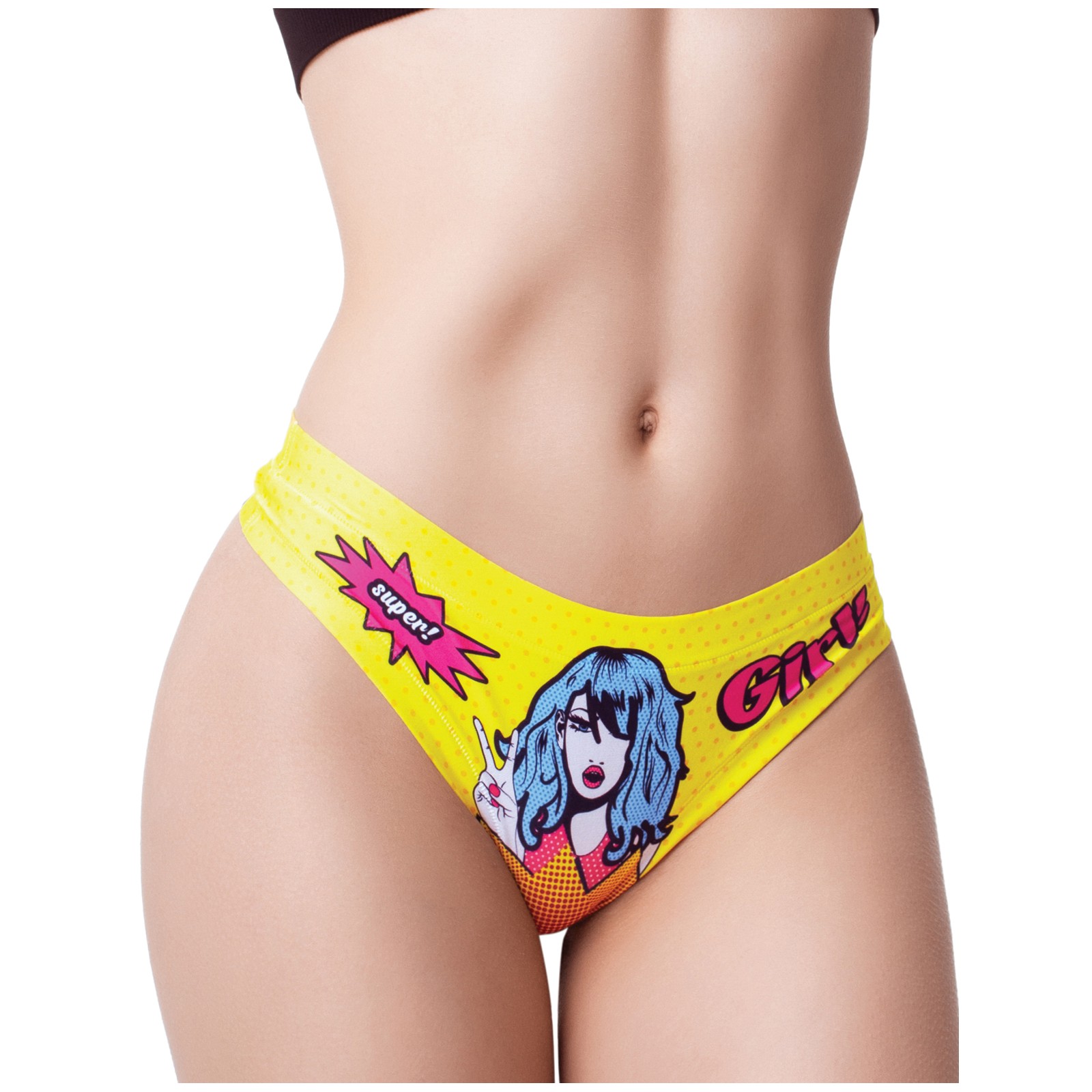 Mememe Comic Fans Printed Thong XL