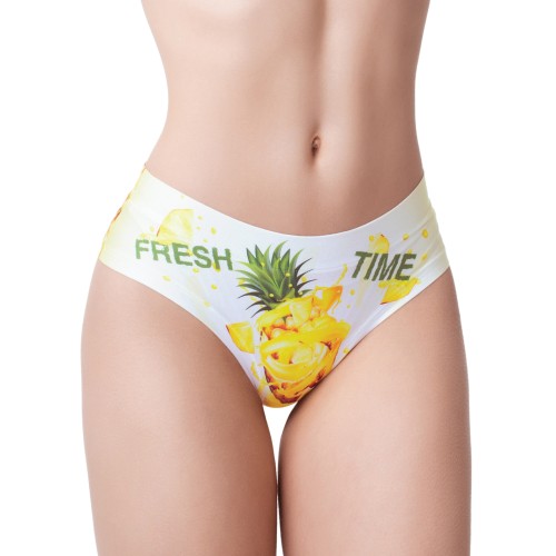 Mememe Slip con Impresión de Piña Verano Fresco Grande