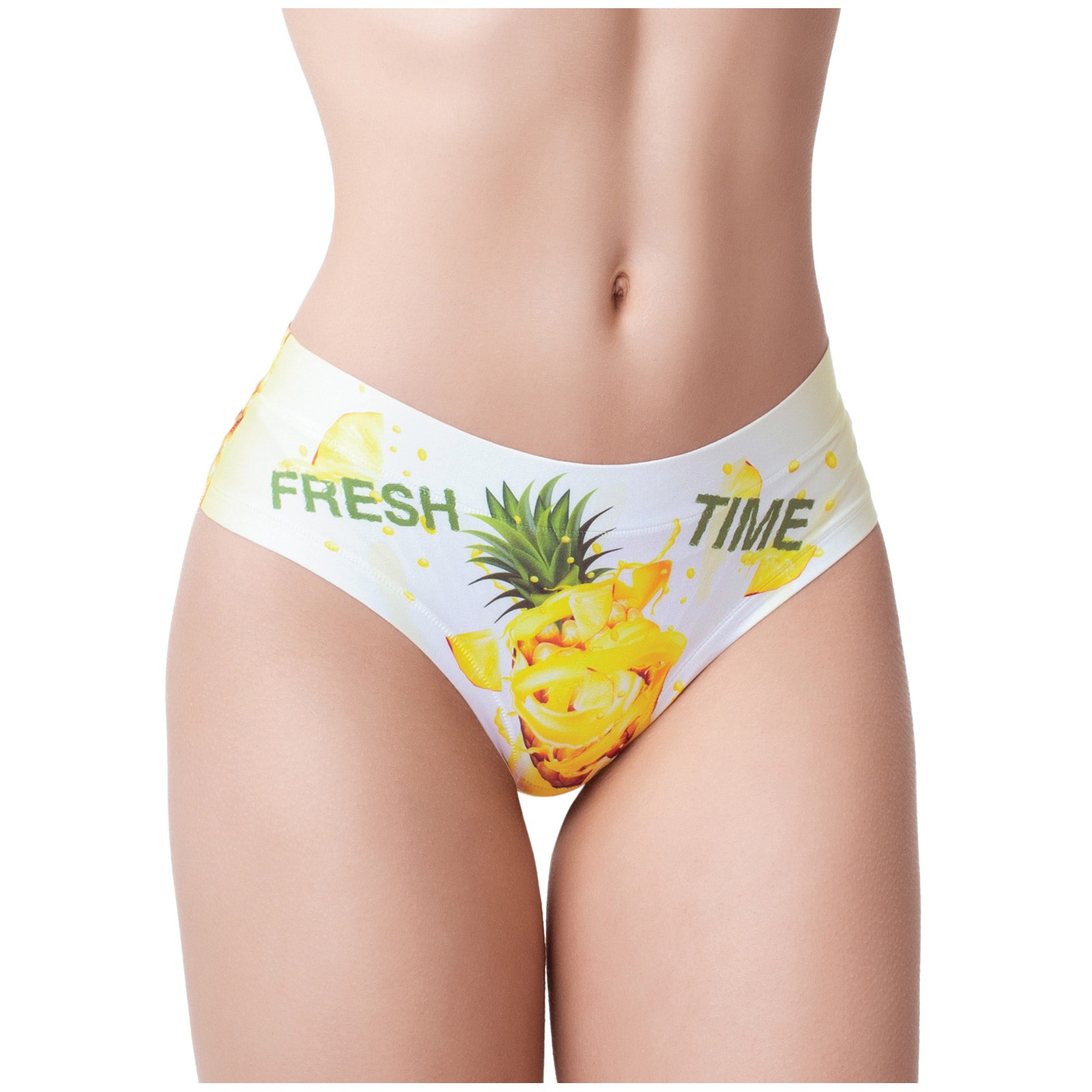 Mememe Slip con Impresión de Piña Verano Fresco Grande