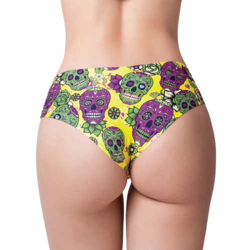 Mememe Skulls Lovers Muertos Printed Panty Small