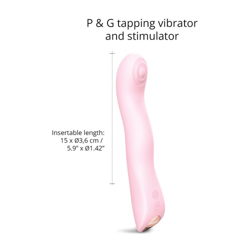 Love to Love Swap Tapping Vibrator Baby Pink