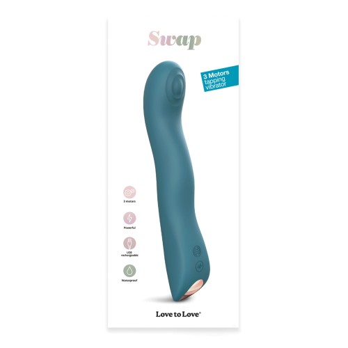 Vibrador Love to Love Swap - Diversión con Golpes y Vibración