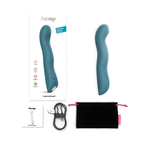 Vibrador Love to Love Swap - Diversión con Golpes y Vibración