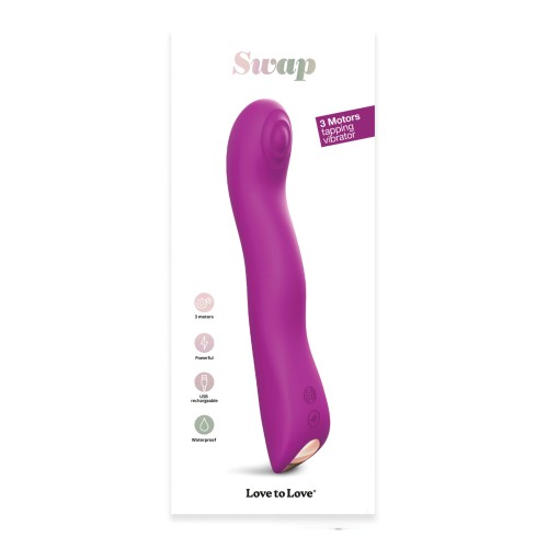 Vibrador Tapping Love to Love Swap Orquídea Dulce