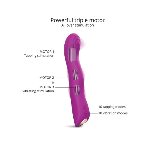 Love to Love Swap Tapping Vibrator Sweet Orchid