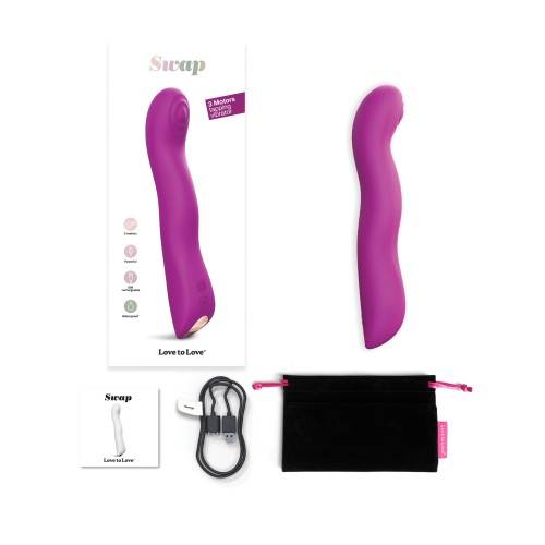 Vibrador Tapping Love to Love Swap Orquídea Dulce