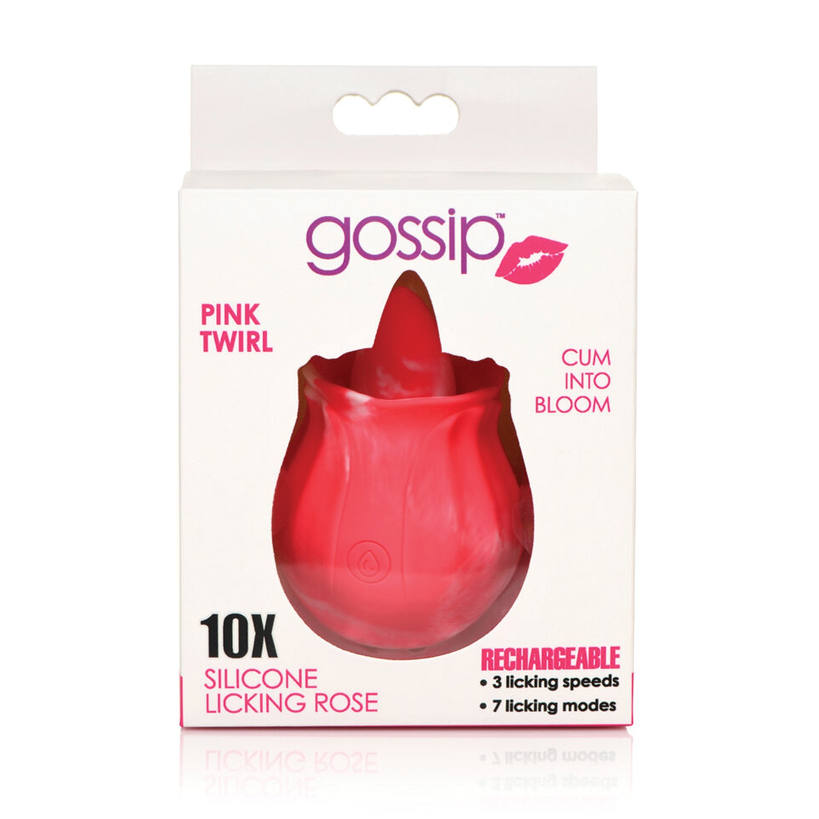 Curve Toys Gossip Licking Rose - Pink Twirl