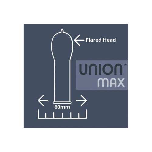 Condones Union Max - Paquete de 12 - Seguridad y Comodidad