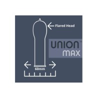 Condones Union Max - Paquete de 12 - Seguridad y Comodidad