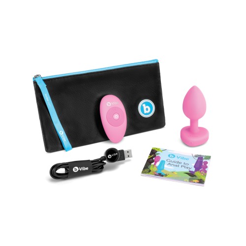 Plug Vibrante Corazón b-Vibe Pequeño Mediano Rosa