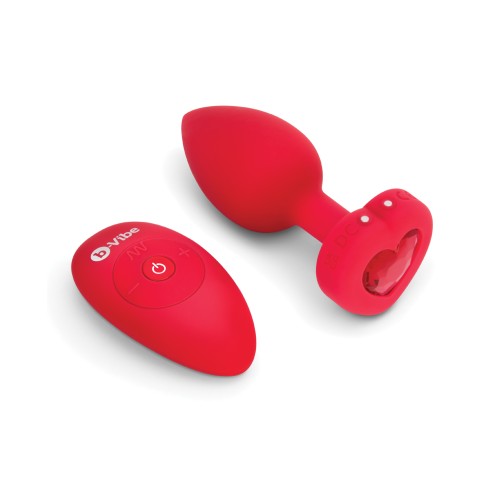 Plug Vibrador Corazón b-Vibe - Juego Anal Glamuroso