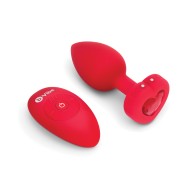 b-Vibe Vibrating Heart Plug - Glamorous Anal Play