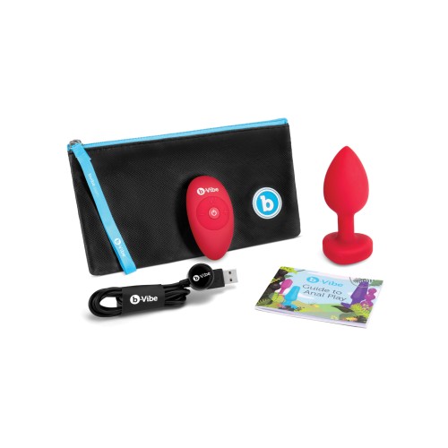 Plug Vibrador Corazón b-Vibe - Juego Anal Glamuroso