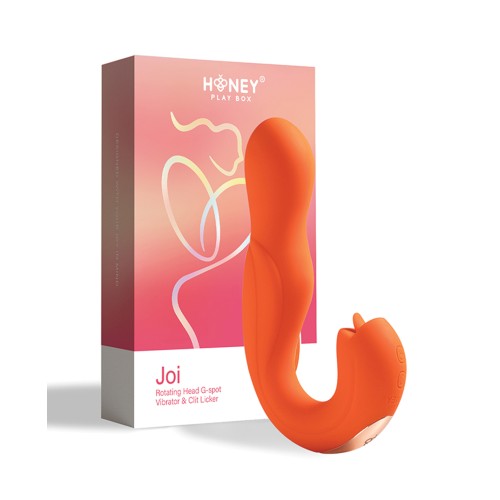 Vibrador G-Spot con Cabeza Rotativa y Lamedor de Clítoris NO ETA Joi - Naranja