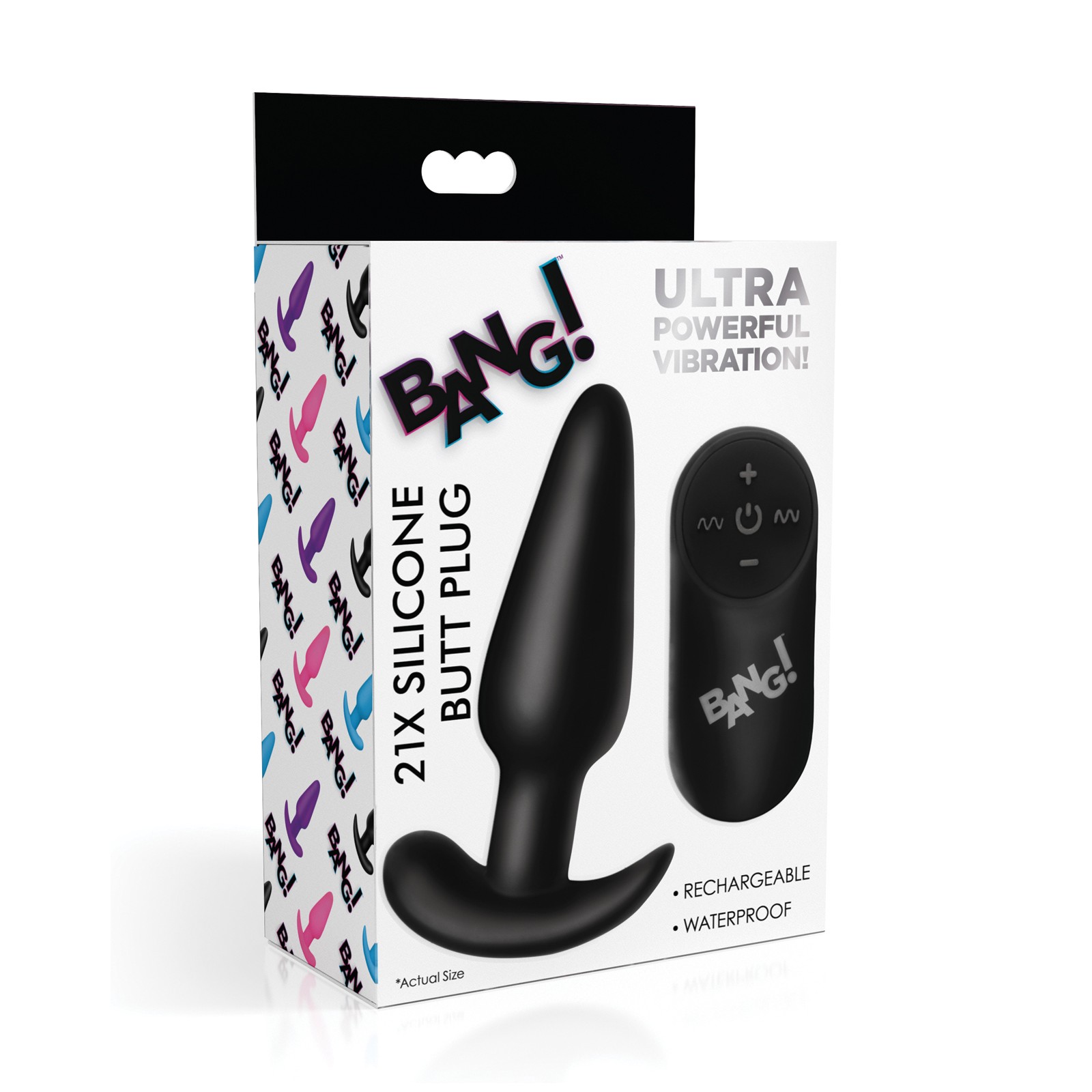 Bang Plug Anal Vibrante de Silicona Negro