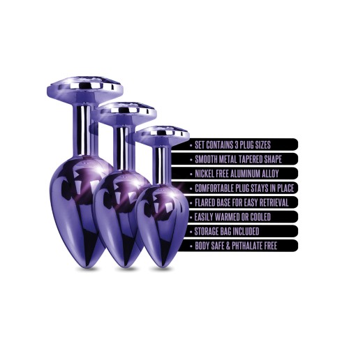 Nixie Metal Butt Plug Trainer Set - Purple