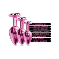 Nixie Metal Butt Plug Trainer Set Pink