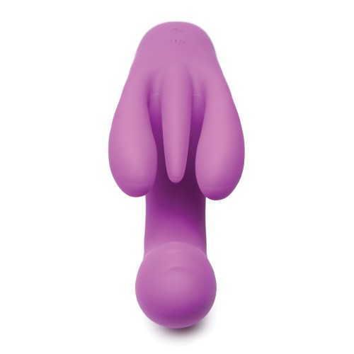 Bang! 10X Triple Rabbit Vibrator Purple