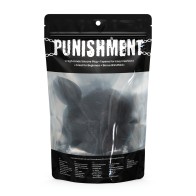 Punishment Bunny Tail Butt Plug - Black