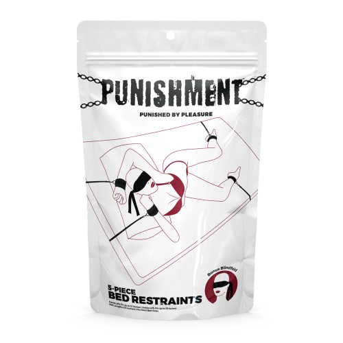 Punishment 5-Piece Bed Restraint Kit for Sensual Adventures