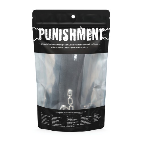 Punishment Crystal Detail Collar and Leash Set