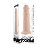 Dildo Vibrante Girthy de 7 Pulgadas Evolved Claro