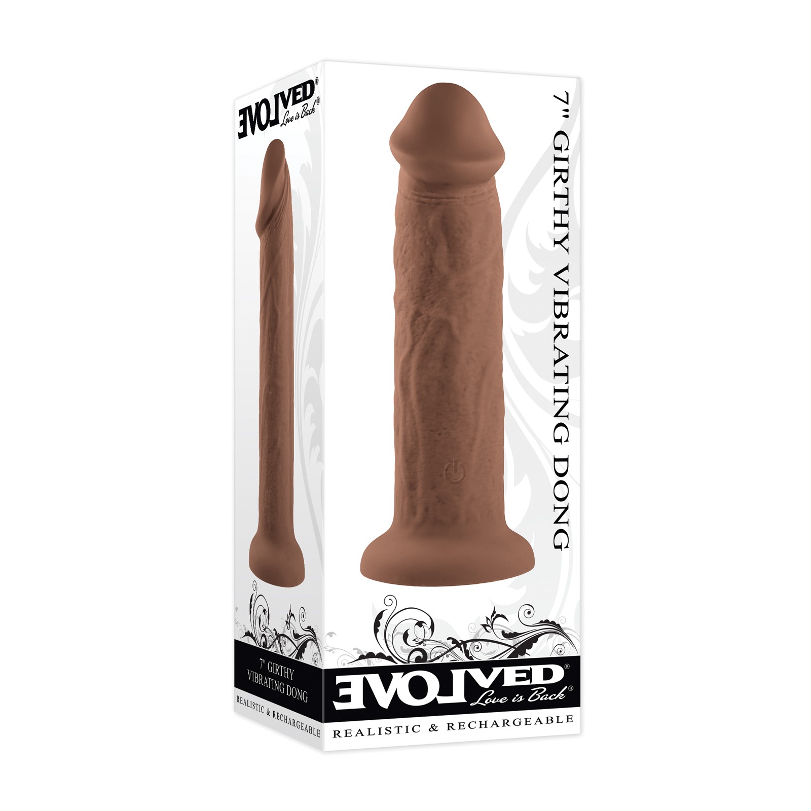 Evolved 7" Girthy Vibrating Dong