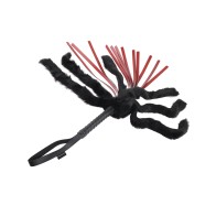 Flogger de Piel Sintética Saffron para Juegos Sensoriales