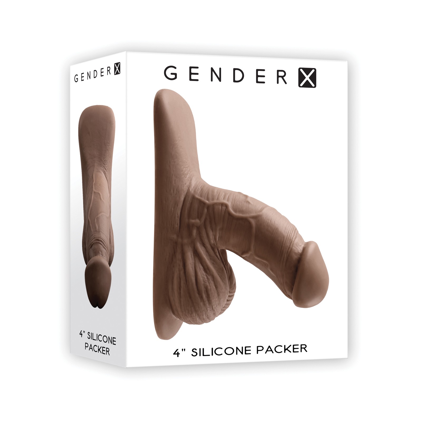 Packer de Silicona Gender X de 4 Pulgadas Oscuro