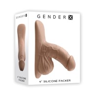 Gender X 4 Inch Silicone Packer Tan