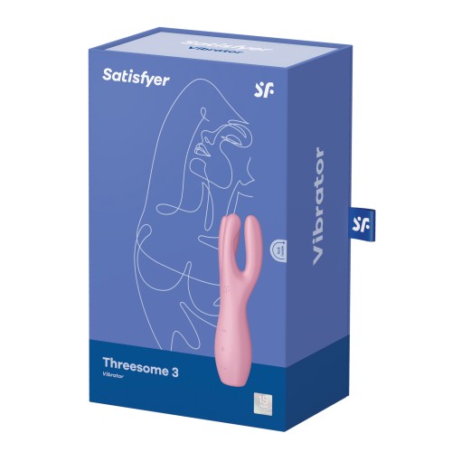 Satisfyer Threesome 3 Vibrator - Pink