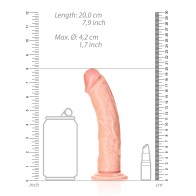 Dildo Curvo RealRock de 7" Flesh