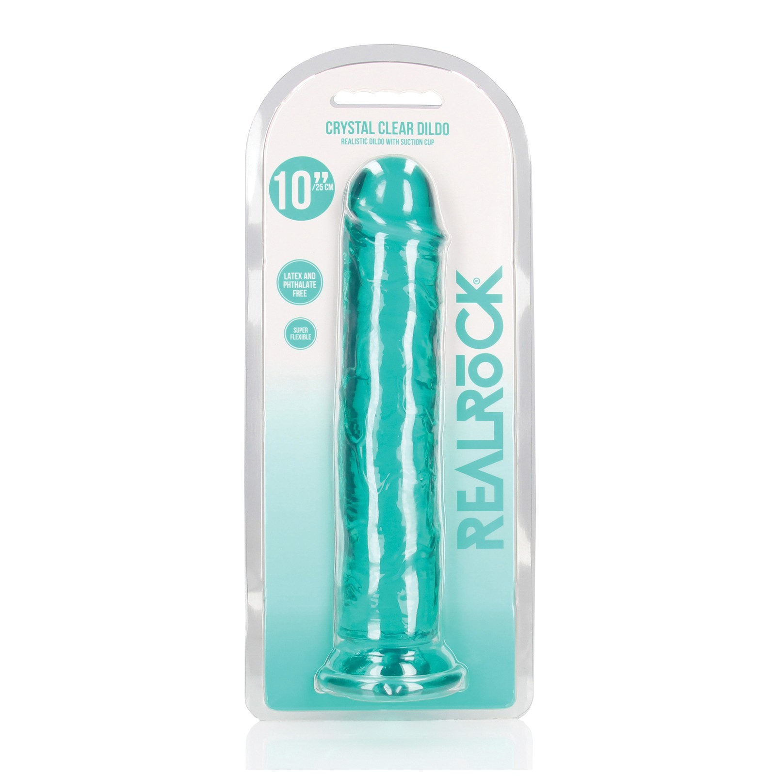 Dildo Realista Crystal Clear de 10 pulgadas de Shots