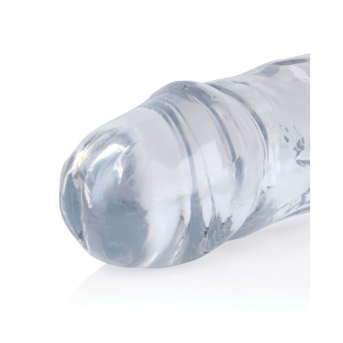 Dildo Doble Crystal Clear RealRock de 13" para Placer Dual