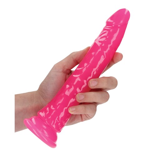 Shots RealRock Dildo Slim 9 Rosa Neón